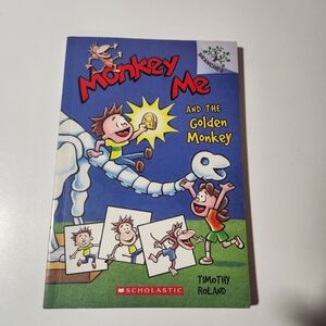 Scholastic Monkey Me and the Golden Monkey - Blue and Red Cover